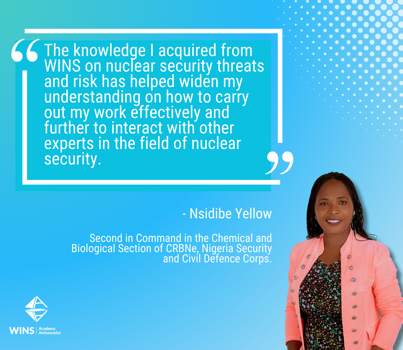 Getting to Know WINS’ Newest Academy Ambassador Nsidibe Yellow